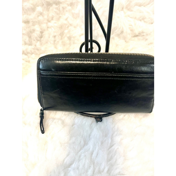 Coach Leather Long Wallet Black Women - Picture 4 of 12